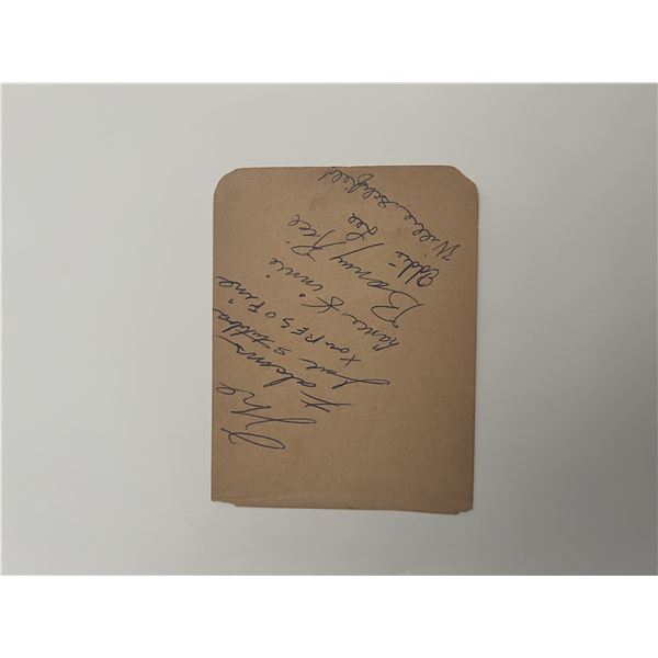 The Falcons original band signature sheet