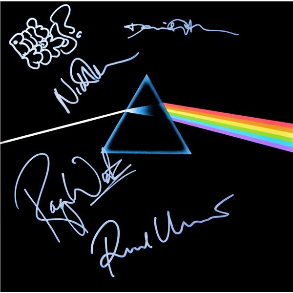 Pink Floyd signed The Dark Side Of The Moon album