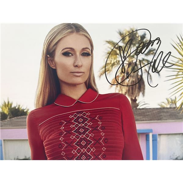 Paris Hilton signed photo
