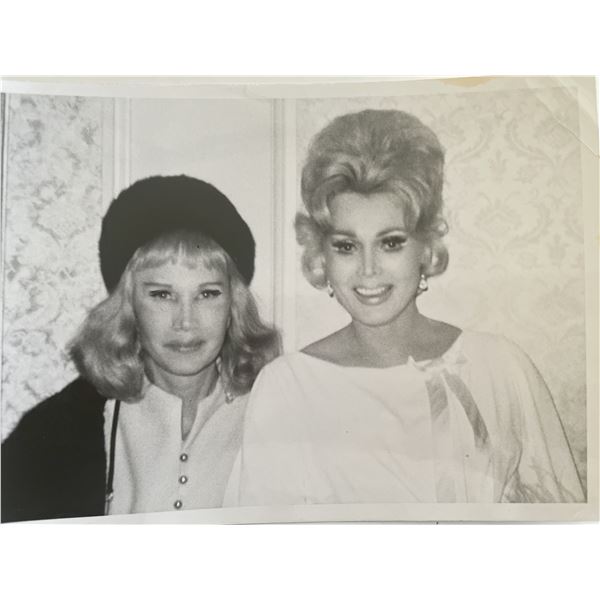 May Mann and Zsa Zsa Gabor original photo