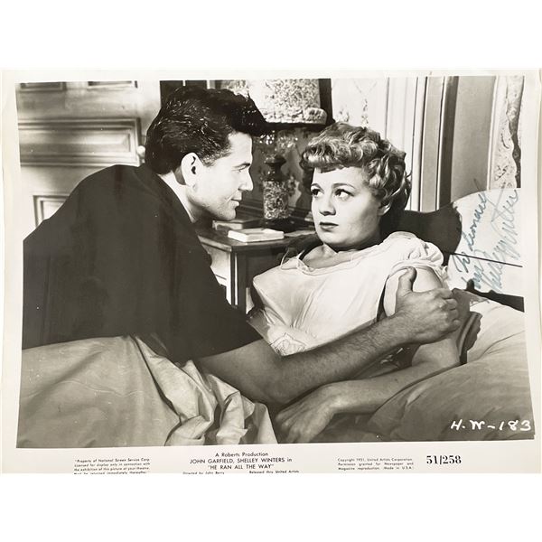 Shelley Winters signed photo