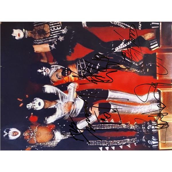 KISS band signed photo