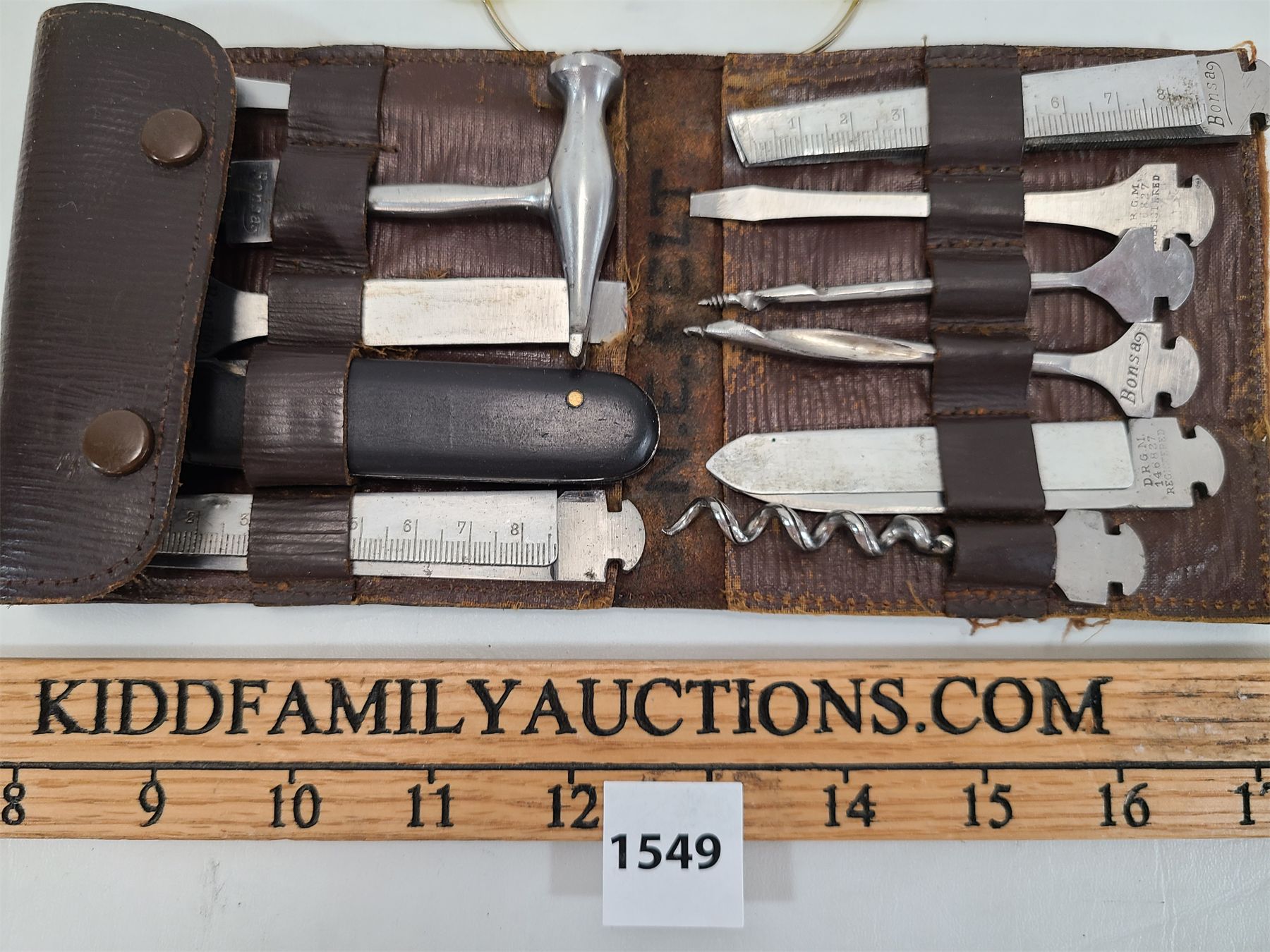 LOT OF 2 GERMAN BONSA GUN TOOL KIT W POUCH SHOOTING GLASSES Kidd lot-of-2-german-bonsa-gun-tool-kit-w-pouch-shooting-glasses-kidd