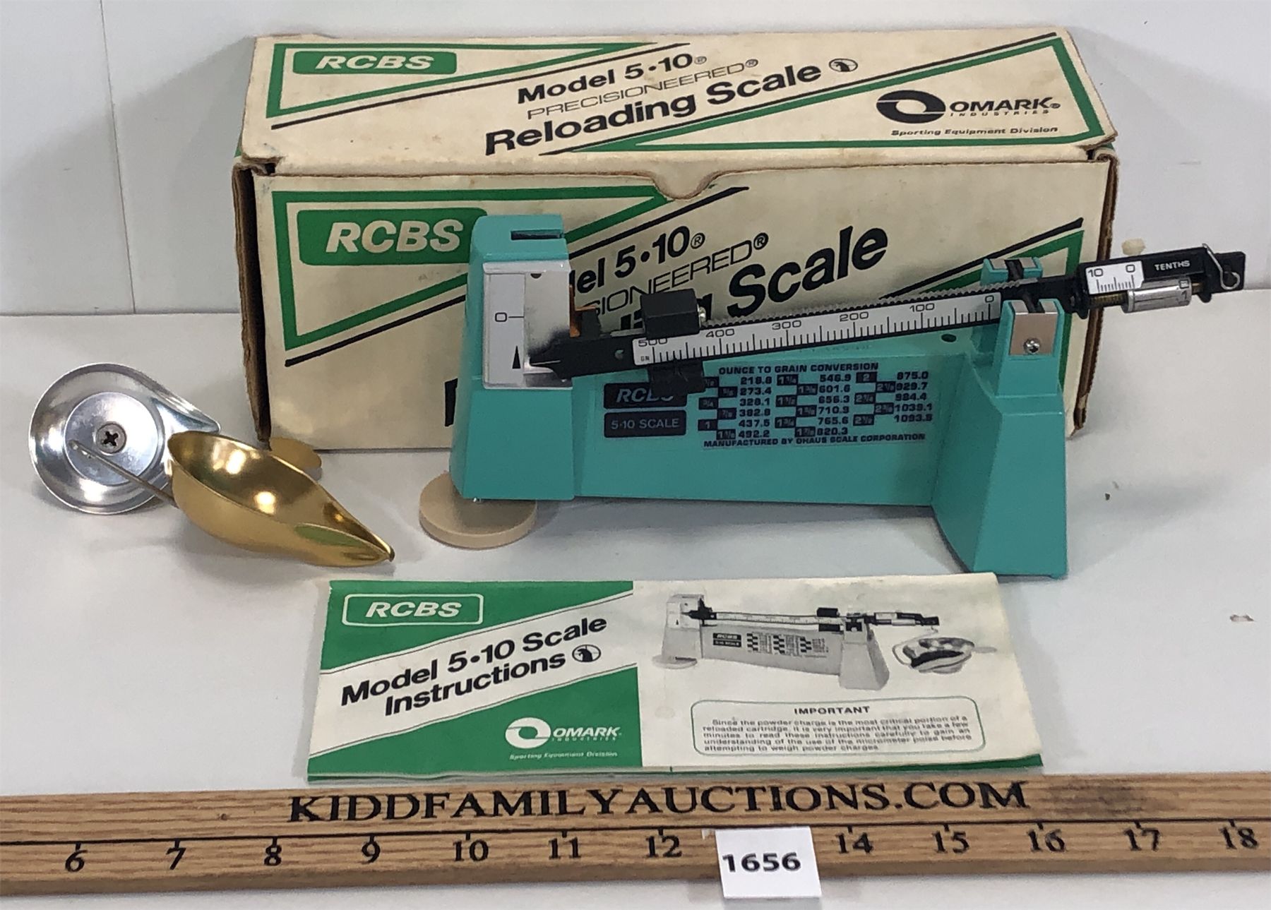 RCBS MODEL 5-10 RELOADING SCALE - Kidd Family Auctions