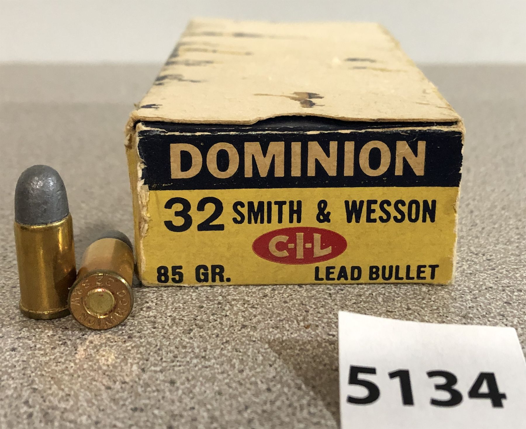 AMMO: 44X CIL DOMINION .32 S&W - 85GR LRN - Kidd Family Auctions