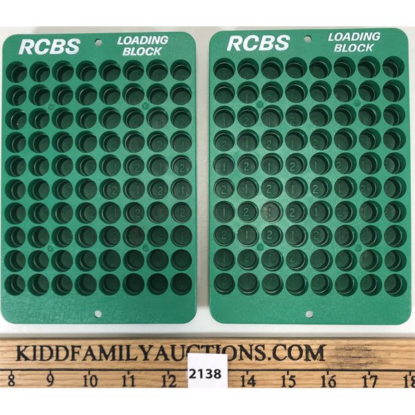 LOT OF 2 - RCBS LOADING BLOCKS - Kidd Family Auctions