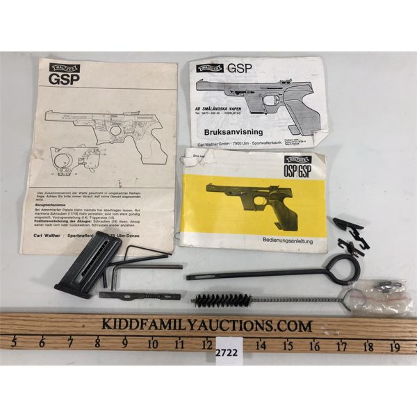 JOB LOT WALTHER GSP 22LR PISTOL MAG AND PARTS