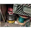 Image 2 : UNDER TABLE LOT OF ASSORTED ELECTRICAL WIRING AND COMPACT FRIDGE