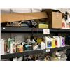 Image 2 : BLACK METAL SHELF RACKING UNIT AND CONTENTS