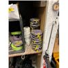 Image 2 : MISCELLANEOUS PAINTING TAPE, ROLLERS, ETC IN SHELF CUBBY