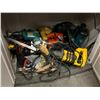 Image 2 : WORKFORCE PLASTIC STORAGE CABINET FILLED WITH TOOLS-POWER TOOLS, PNEUMATIC TOOLS, ETC.