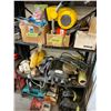 Image 2 : BLACK METAL SHELF UNIT AND CONTENTS- ASSORTED MARINE PARTS, HARDWARE AND MISCELLANEOUS
