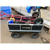 Image 1 : 4 WHEEL YARD CART WITH CONTENTS