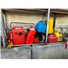Image 1 : GROUP OF MARINE FUEL TANKS, JERRY CANS, FIRE EXTINGUISHER & ROPE