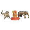 Image 1 : Lot Of 3 Mini Elephant Figures: