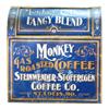 Image 1 : Monkey Gas Roasted Coffee Country Store Tin Bin Display