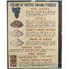 Image 1 : Early Cream Of Tartar Baking Powder Paper Sign "Royal B