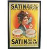 Image 1 : Satin Skin Powder Advertisment Print In Frame - 31" x 4