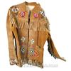 Image 1 : "Wild West Show" Elk-Hide & Beaded Indian Jacket