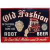 Image 1 : Old Fashion Root Beer Embossed Tin Sign "The Kind That