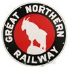 Image 1 : Great Northern Railway Porcelain Sign,