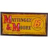 Image 1 : Mattingly & Moore Whiskey "15 Cent A Drink" Embossed Ti