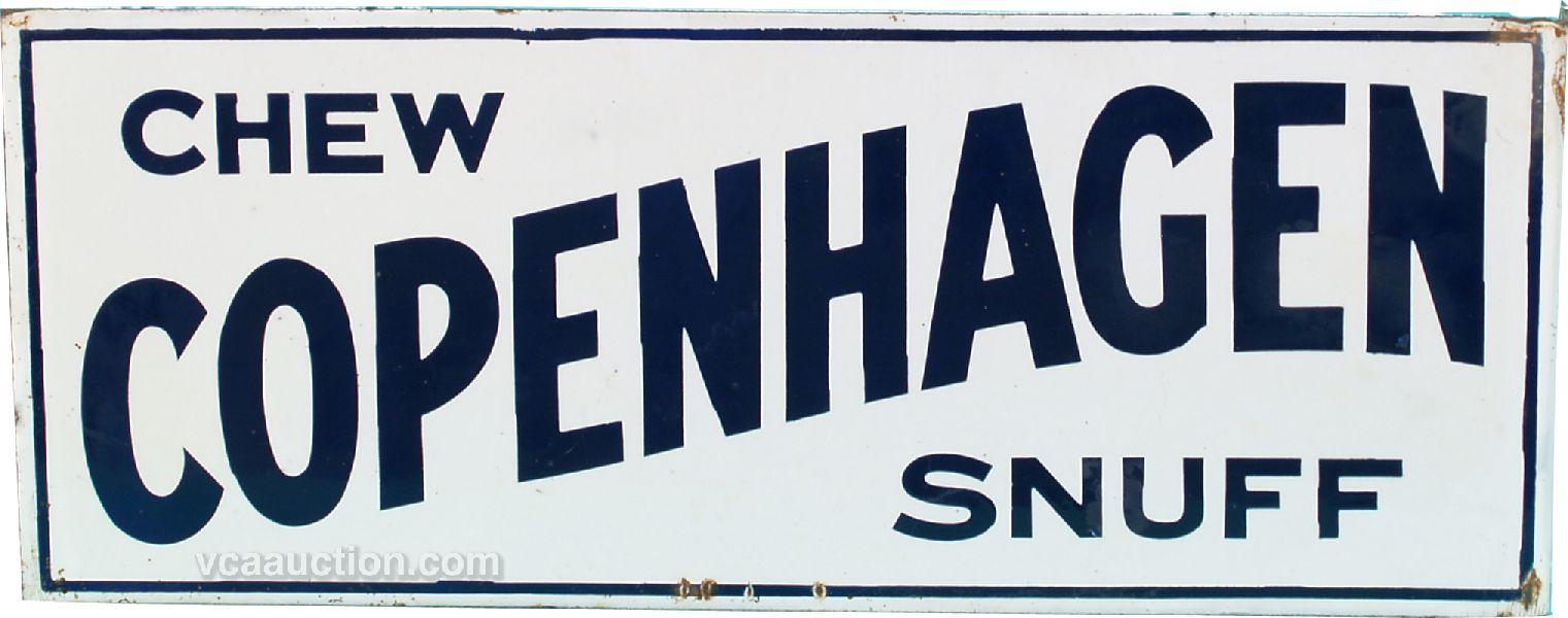 Chew Copenhagen Snuff Double Sided Flange Porcelain