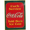 Image 1 : Coca Cola Embossed Tin Sign,