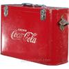 Image 1 : Coca Cola Embossed Metal Airline Cooler w/ Bottle Opene