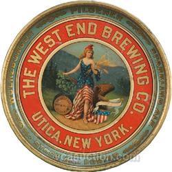 The West End Brewing Co. Tin Serving Tray,