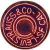 Image 1 : Round Levi Strauss & Co. S.F. Cal. Neon Sign - 26" diam