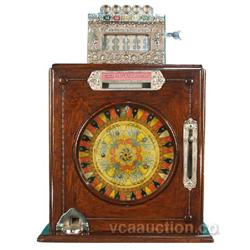 5 Cent Mills Brownie Single Wheel Slot Machine w/ Keys