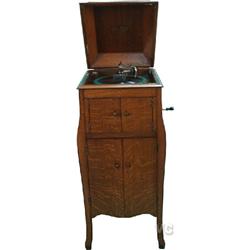 1/4 Sawn Oak Floor Model Victrola