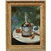 Image 1 : Blue Star Monogram Whiskey Tin Sign,