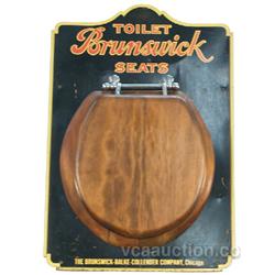 Original Brunswick Wooden Toilet Seat,