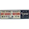 Image 1 : Munsing Wear Union Suits Embossed Tin Sign,