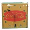 Image 1 : Coca Cola Electric Light Up Clock c1960's, works - 13"