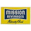 Image 1 : Mission Beverages "Naturally Good" Metal Sign,