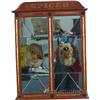 Image 1 : Old Wooden Glass/Mirror Front Spices 3 Shelf Cabinet