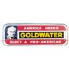 Image 1 : Barry Goldwater Election Tin Sign,