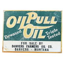 "Oil Pull Oil" Tin Sign,