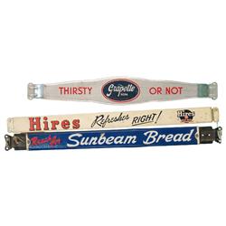 Lot Of 3 Soda Ad Door Pushes: