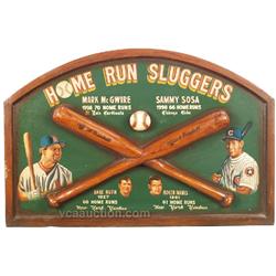 Home Run Sluggers Wooden 3-D Sign,