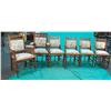 Image 1 : Set Of 6 Victorian Walnut Parlor Chairs "Eastlake" Styl