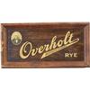 Image 1 : Overholt Rye Tin Sign In Wood Frame - 20" x 10"