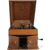 Image 1 : Old Oak Countertop Victor Phonograph,