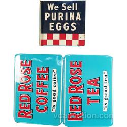 Lot Of 3 Tin Signs: