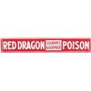 Image 1 : Red Dragon Poison Embossed Tin Sign,
