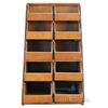Image 1 : Interior Wood 10 Drawer Country Store Case - 17" x 20"