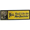 Image 1 : New Bachelor Cigars Self Framed Tin Sign,